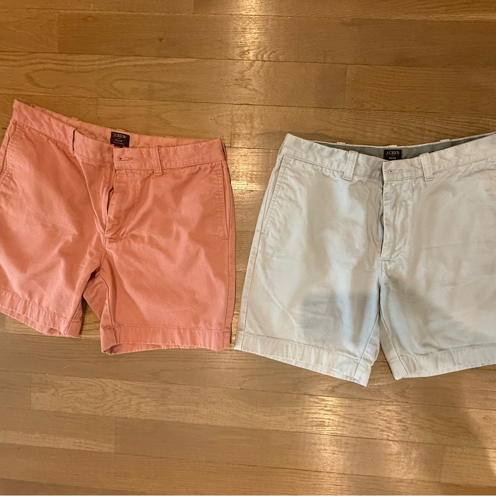 J. Crew shorts lot - Reade Light Red and Light Blue Shorts